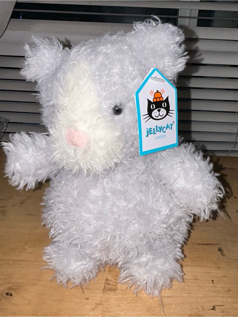 AUTHENTIC NWT Jellycat Little Kitten Cat Plush Retired Rare with tags gray 8”